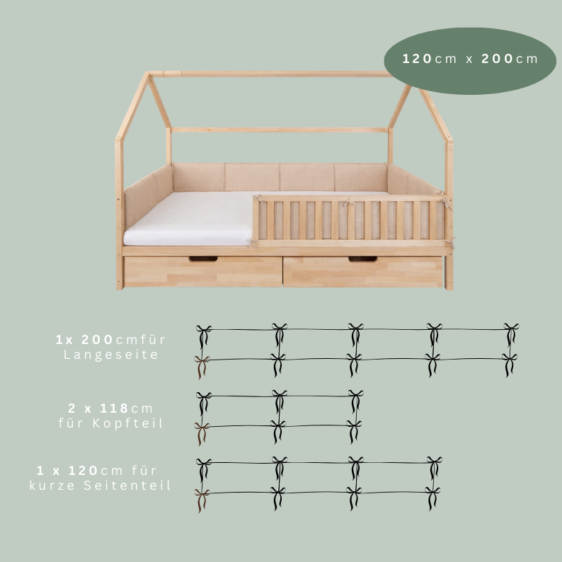 Bettumrandung Für Kinderbett I Hausbett