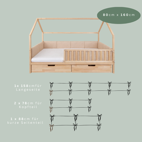 Bettumrandung Für Kinderbett I Hausbett