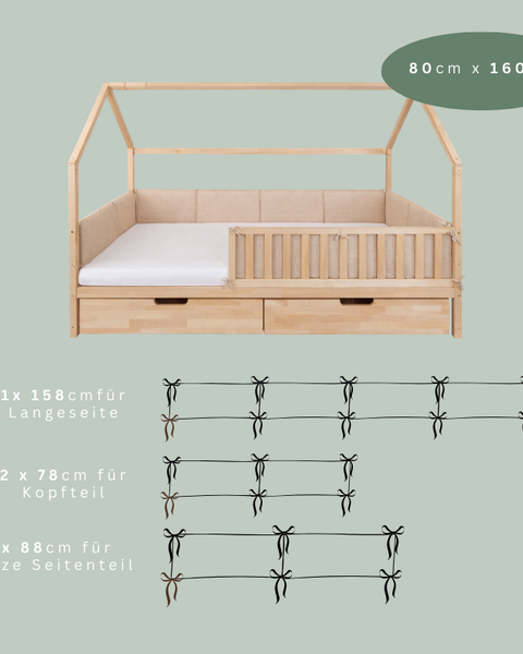 Bettumrandung Für Kinderbett I Hausbett