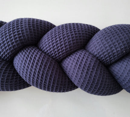 Geflochtene Bettschlange - Waffelpique