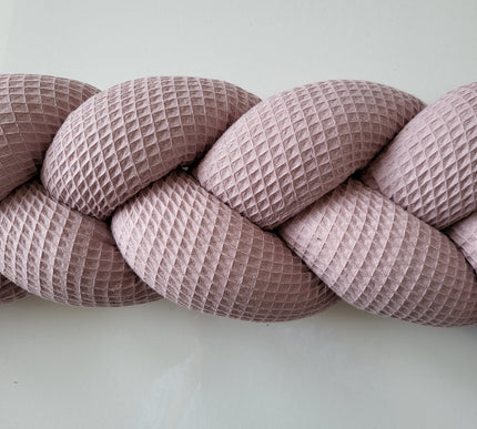 Geflochtene Bettschlange - Waffelpique