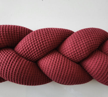 Geflochtene Bettschlange - Waffelpique