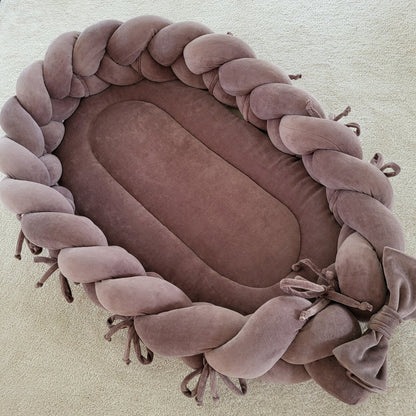 Baby Nestchen 2 in 1 geflochtene Schlange und Liegematraze - The Present Company - Baby Nestchen