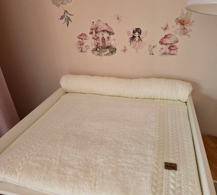 Wickelauflage S Set Zopfmuster - The Present Company