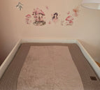 IKEA Hemnes T75cm x B85cm / Matratze mit 1 Bezug / Dunkelbeige