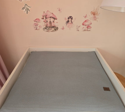 Wickelauflage mit abnehmbarem Bezug komplett Waffelpique - The Present Company