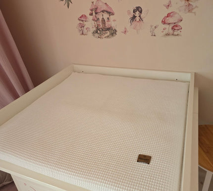 Wickelauflage mit abnehmbarem Bezug komplett Waffelpique - The Present Company