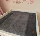 IKEA Hemnes T75cm x B85cm / Matratze mit 1 Bezug / Dunkelgrau