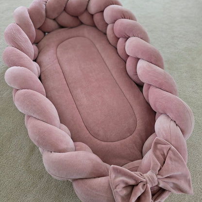 Baby Nestchen 2 in 1 geflochtene Schlange und Liegematraze - The Present Company - Baby Nestchen