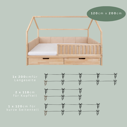 Bettumrandung Cord Für Kinderbett I Hausbett