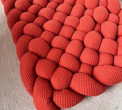 Geflochtener Spielteppich Waffel Piqué - The Present Company