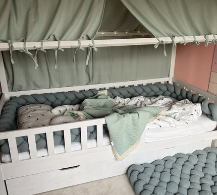 Geflochtener Spielteppich Waffel Piqué - The Present Company