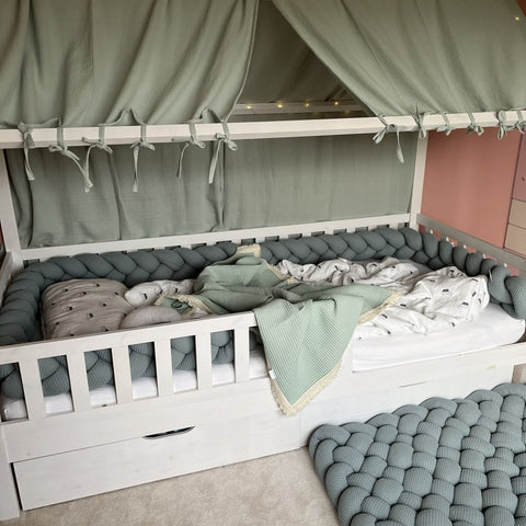 Geflochtener Spielteppich Waffel Piqué - The Present Company