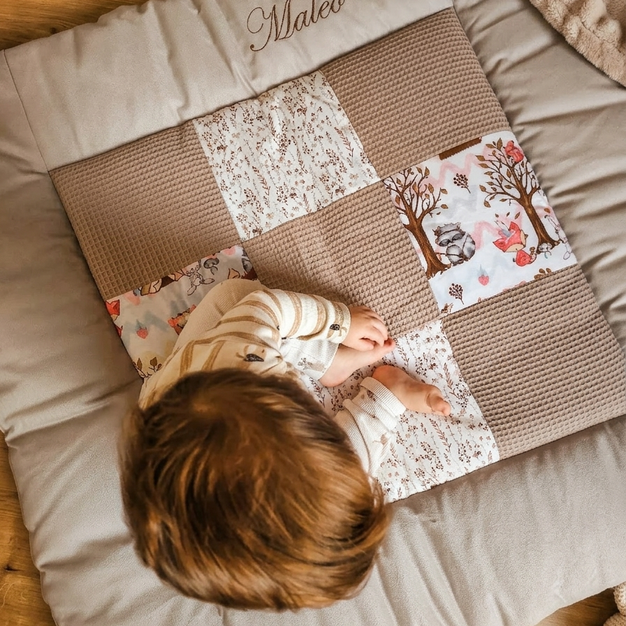 Krabbeldecke_Beige_mit_Namen