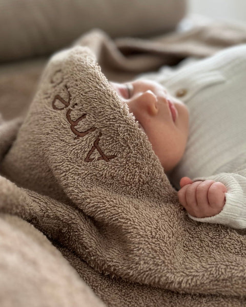 Baby Badetuch Dunkelbeige - The Present Company