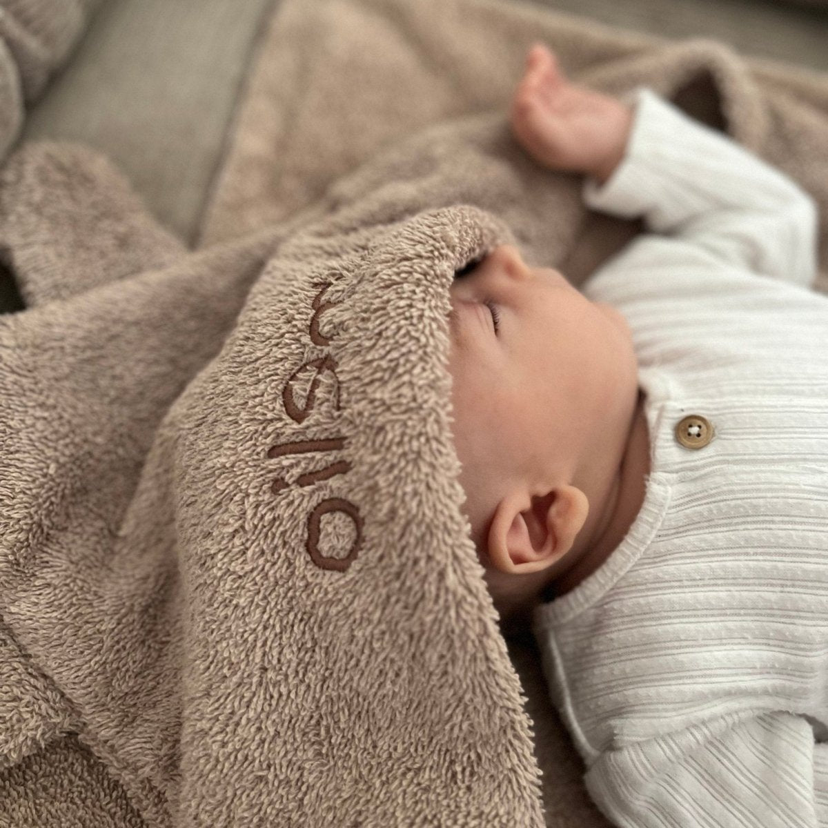 Baby Badetuch Dunkelbeige - The Present Company