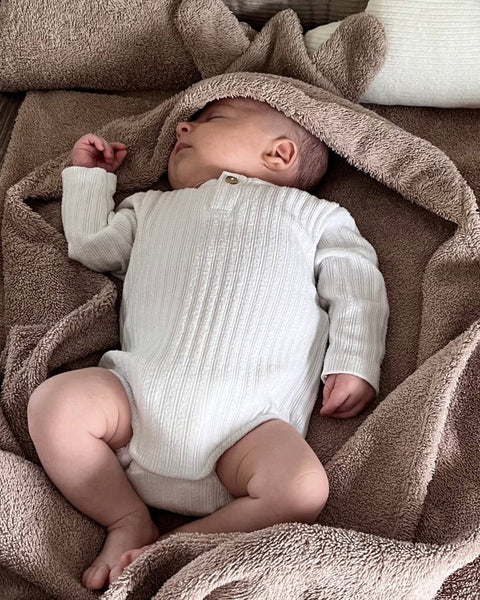 Baby Badetuch Dunkelbeige - The Present Company