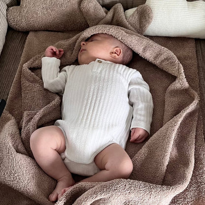 Baby Badetuch Dunkelbeige - The Present Company