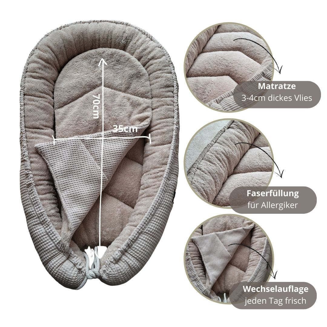 Baby Nestchen Cord Altrosa - The Present Company