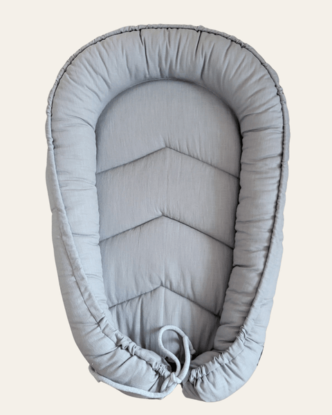 Baby Nestchen Leinen Grau - The Present Company