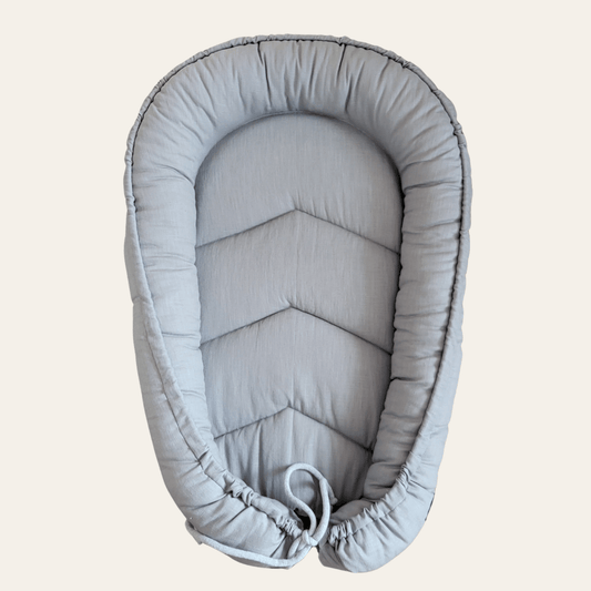 Baby Nestchen Leinen Grau - The Present Company
