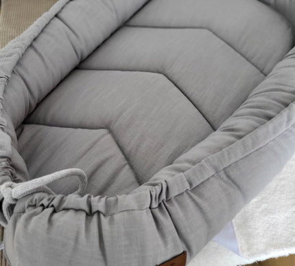 Baby Nestchen Leinen Grau - The Present Company