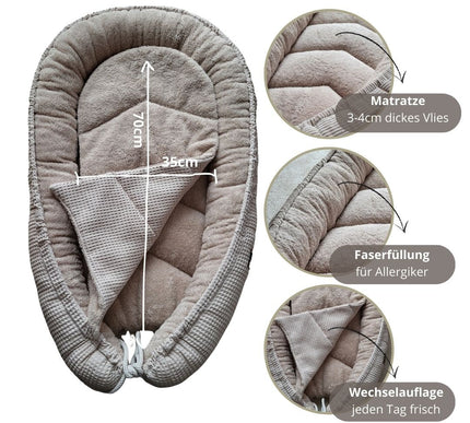 Baby Nestchen Waffelpiqué Hellmint - The Present Company