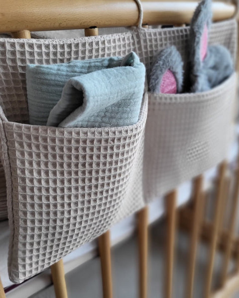 Bett Organizer Waffelpique - The Present Company