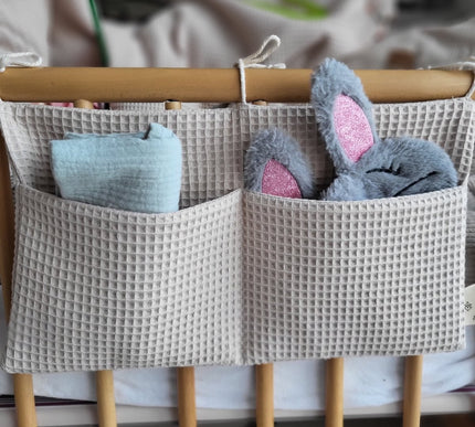 Bett Organizer Waffelpique - The Present Company