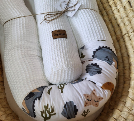 Bettschlange Kombi Meerwelt Cremeweiß - The Present Company