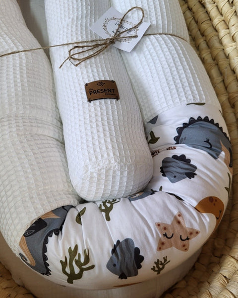 Bettschlange Kombi Meerwelt Cremeweiß - The Present Company