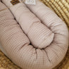 Bettschlange Waffelpique Hellbeige - The Present Company