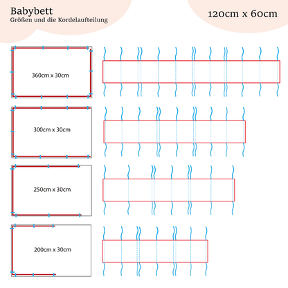 Bettumrandung mit Druck für Babybett - The Present Company