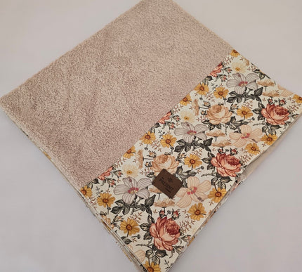 Bezug für Wickelauflage Druck Retroblume - The Present Company