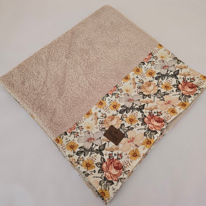 Bezug für Wickelauflage Druck Retroblume - The Present Company