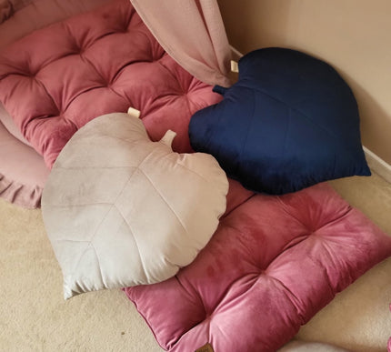 Dekokissen Blatt aus Samt - The Present Company