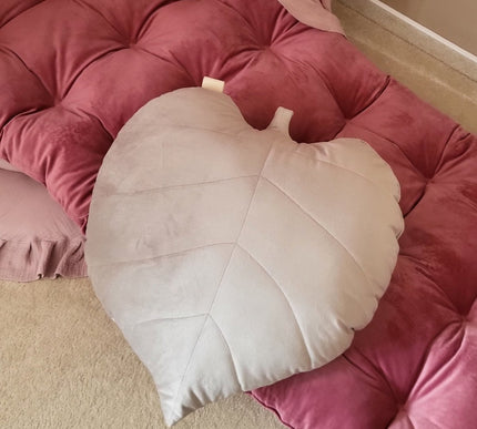 Dekokissen Blatt aus Samt - The Present Company