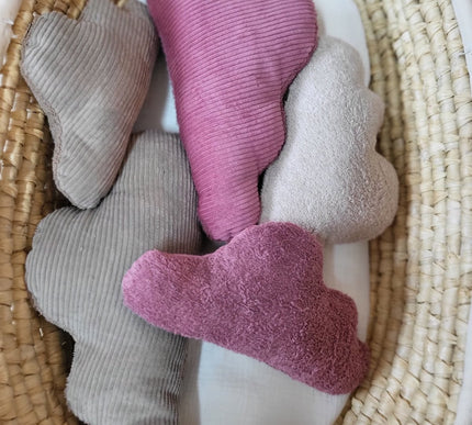 Dekokissen Wolken Cord/Frottee 2er Set - The Present Company