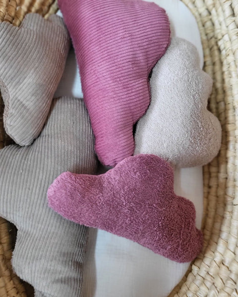 Dekokissen Wolken Cord/Frottee 2er Set - The Present Company