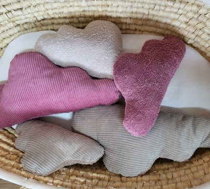 Dekokissen Wolken Cord/Frottee 2er Set - The Present Company