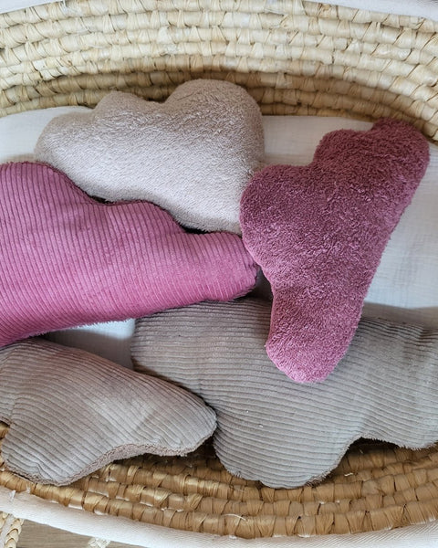 Dekokissen Wolken Cord/Frottee 2er Set - The Present Company