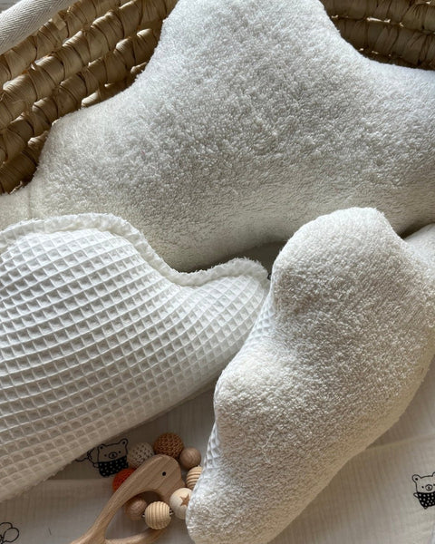 Dekokissen Wolken Waffelpique /Frottee 2er Set - The Present Company