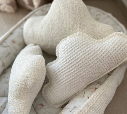 Dekokissen Wolken Waffelpique /Frottee 2er Set - The Present Company