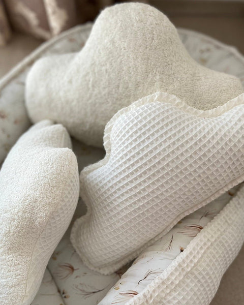 Dekokissen Wolken Waffelpique /Frottee 2er Set - The Present Company