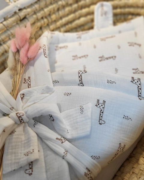 Einschlag - und Wickeldecke Musselin mit Druck - The Present Company