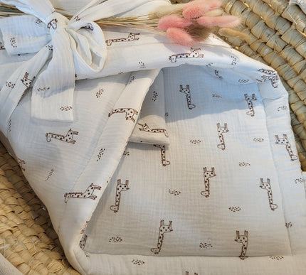 Einschlag - und Wickeldecke Musselin mit Druck - The Present Company