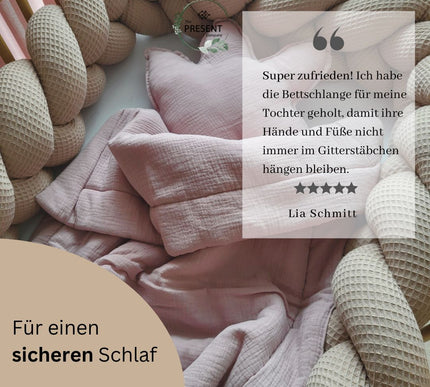 Geflochtene Bettschlange Zopfmuster - The Present Company