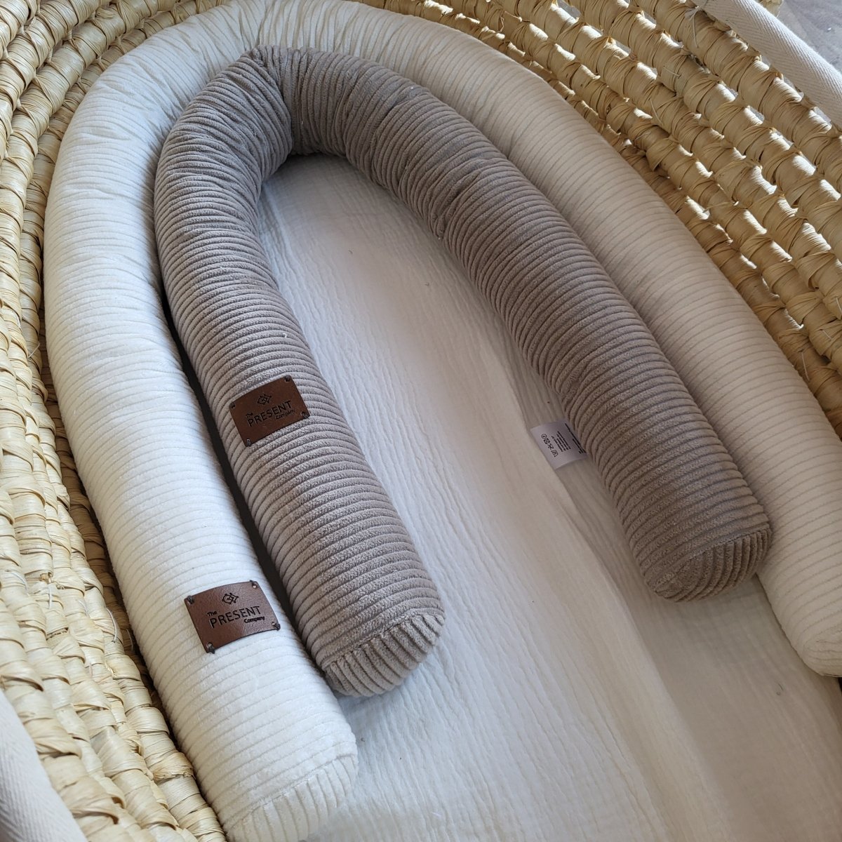 Kinder - , Stubenwagenschlange Cord Dunkelbeige - The Present Company