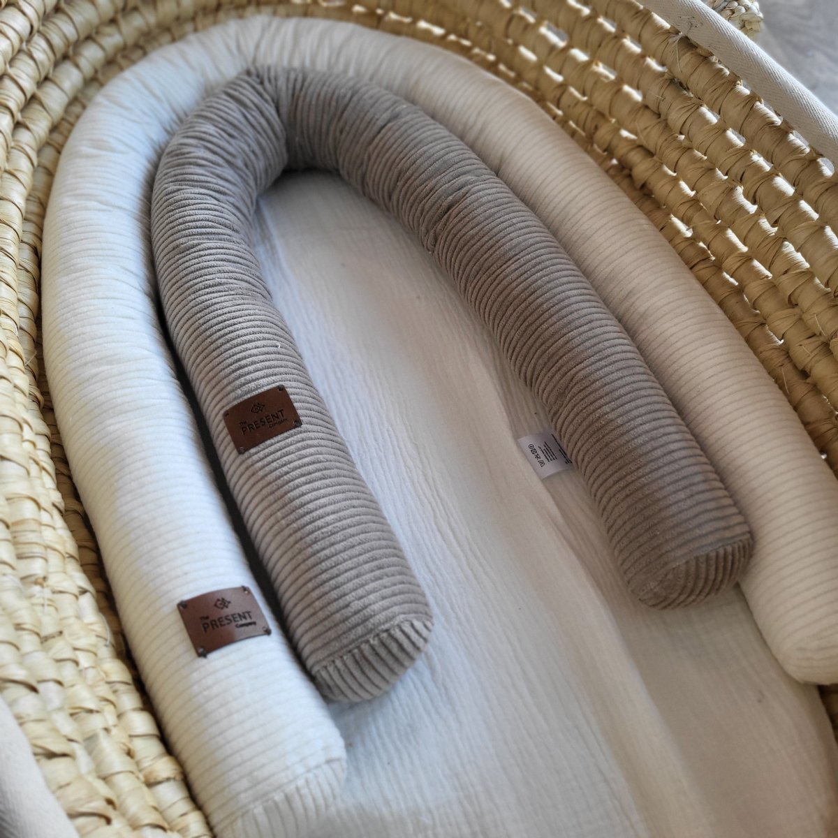 Kinder - , Stubenwagenschlange Cord Dunkelbeige - The Present Company