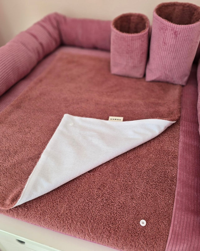 L Set Wickelauflage Cord Altrosa - The Present Company